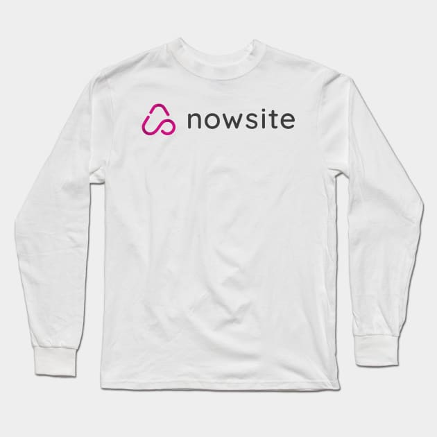 nowsite black print Long Sleeve T-Shirt by Nowsite 